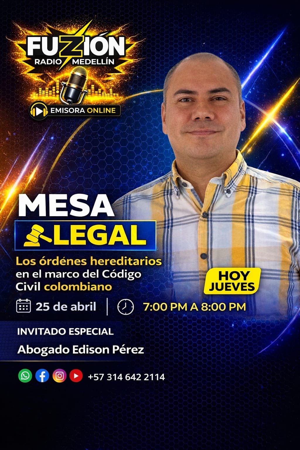 Mesa Legal con Edison Pérez